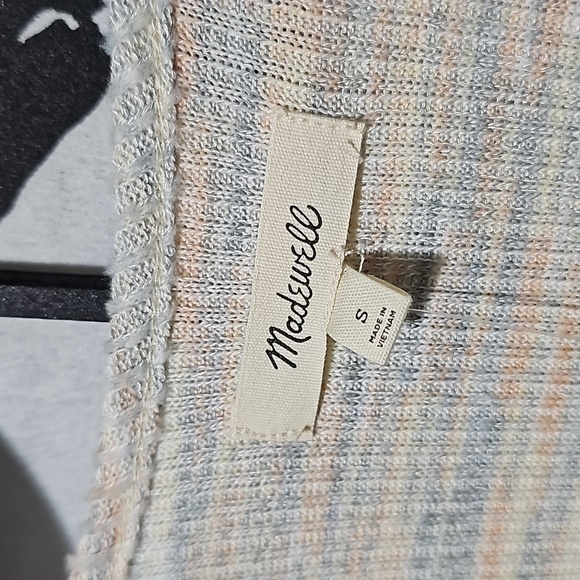 Madewell Space‎ Dyed Rib Faux Wrap Blouse Size Small NWT - Picture 5 of 8